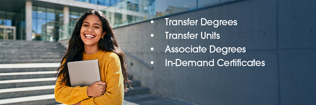 Transfer Degrees, Transfer Units, Associate Degrees, In-Demand Certificates