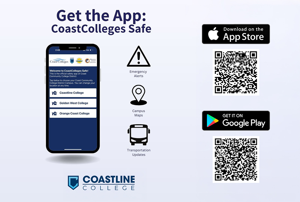 CoastColleges Safe App and Qr Codes