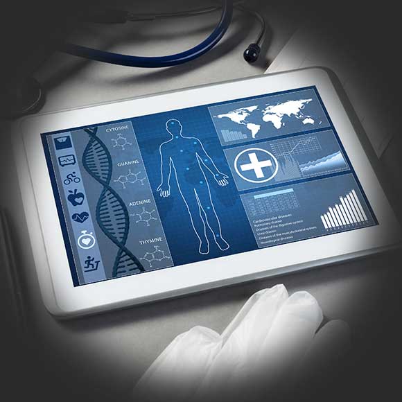 health assessment on a tablet