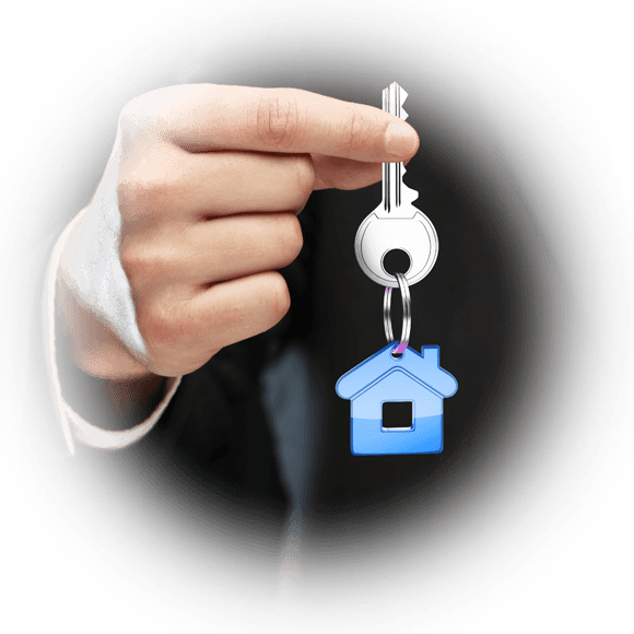 Real Estate Agent holding key
